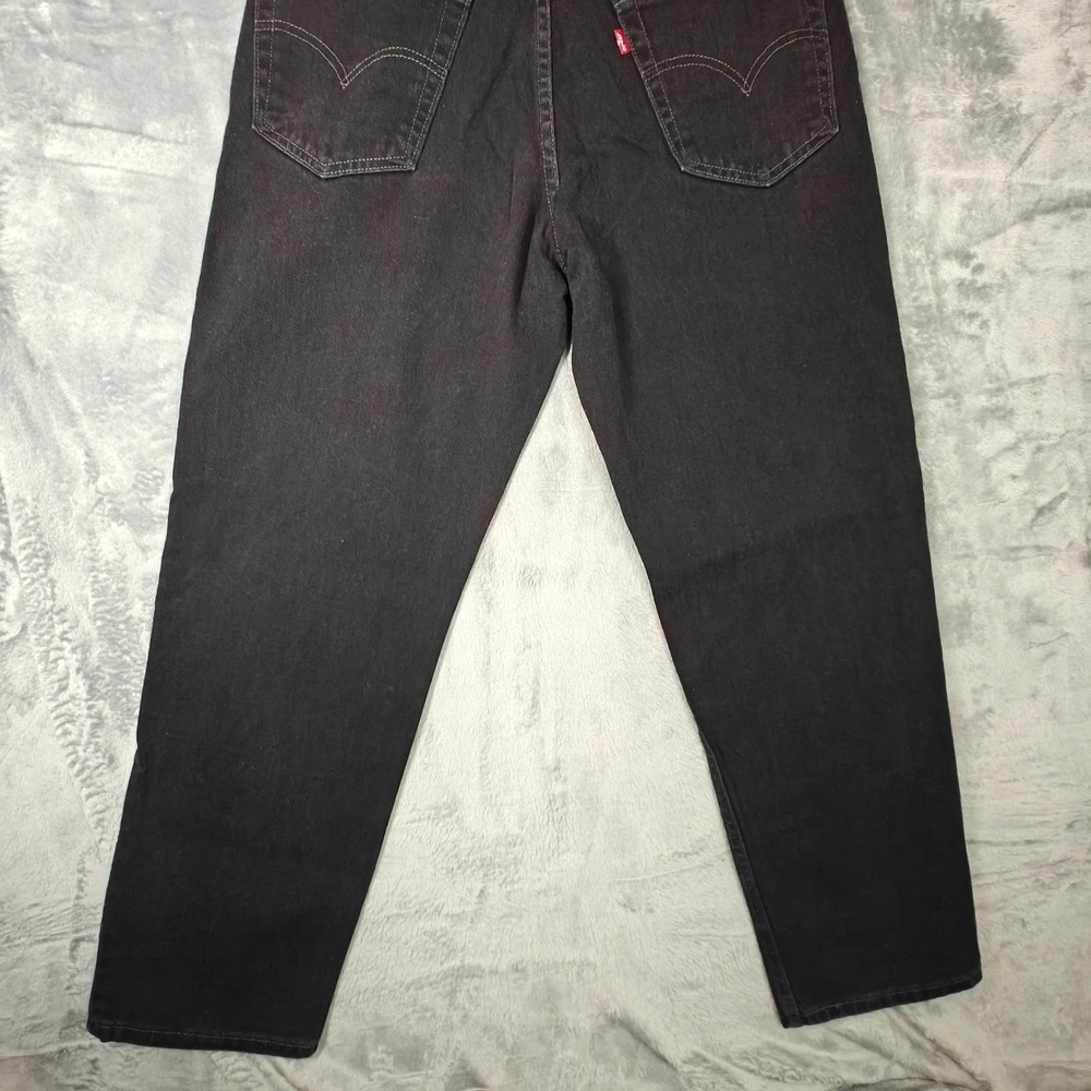 Vintage Levi's 550 Black Relaxed Fit Jeans Canada Black Men's 33x30 (Fits 32x30) - Picture 13 of 16